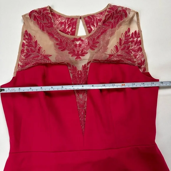 BCBGmaxazria Kinsley pink Turkish Rose asymmetrical mini dress. Size 6 - Picture 7 of 11